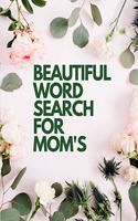Beautiful Word Search for Mom's