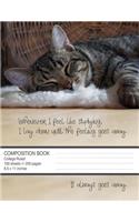 Catnaps Rule: Composition Notebook, 8.5 x 11 inches, 200 pages