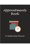 Appointments Book: 52 Weeks Daily Planner