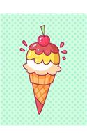 Ice Cream Cone Notebook