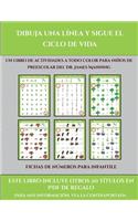 Fichas de números para infantile (Dibuja una línea y sigue el ciclo de vida)