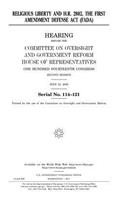 Religious liberty and H.R. 2802, the First Amendment Defense Act (FADA)