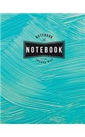 Notebook: Green paint on the wall: Journal Dot-Grid, Graph, Lined, Blank No Lined: Book: Pocket Notebook Journal Diary, 120 pages, 8.5" x 11" (Blank Notebook 