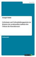 Geheimnis und Geheimhaltungspraxis im Kontext des strukturellen Aufbaus des Ordens der Rosenkreuzer