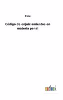 Código de enjuiciamientos en materia penal