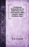 Preliminary Working Plan for the Public Forest Tract of the Insular Lumber Company: Negros Occidental, Page 1