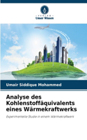 Analyse des Kohlenstoffäquivalents eines Wärmekraftwerks