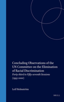 Concluding Observations of the Un Committee on the Elimination of Racial Discrimination