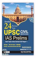 Errorless 24 UPSC IAS Prelims Previous Year Solved Question Papers, Mains Topic-wise Solved GS Paper 1 (2013 - 2023) | General Studies & Aptitude (CSAT) PYQs Question Bank | 300+ Sub-Topics | 3460 MCQs - S. Chand's Book 2024