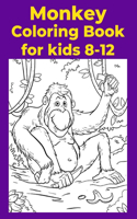 Monkey Coloring Book for kids 8-12