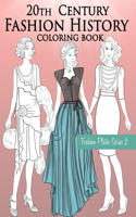 20th Century Fashion History Coloring Book