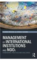 Management of International Institutions and NGOs