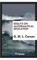 Essays on Mathematical Education