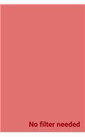 No Filter Needed: Personal Journal to Help You Organize Your Life Better 110 Pages Notebook to Write Down Your Thoughts, Gratitude, Quotes, Daily Workout... Perfect G