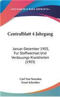 Centralblatt 4 Jahrgang