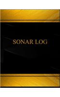 Sonar Log (Log Book, Journal - 125 pgs, 8.5 X 11 inches): Sonar Log Logbook (Black cover, X-Large)(Centurion Logbooks/Record Books)