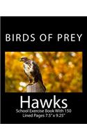 Hawks Birds of Prey School Exercise Book
