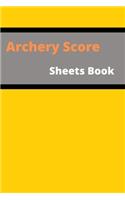 Archery Score Sheets Book