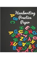 Handwriting Practice Paper: Notebook with Dotted Lined Sheets for K-3 Students, kids 110 pages, 7.5x9.25 inches