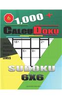 1,000 + Calcudoku sudoku 6x6: Logic puzzles medium - hard levels