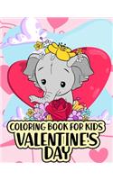 Valentine's Day Coloring Book For Kids: Valentines Day Gifts For Kids Ages 4-8