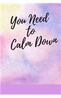 You Need to Calm Down Notebook: Taylor Swift Composition Journal, College Ruled Blank Lined Designer Notebook Journal
