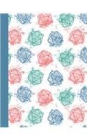 d20 Watercolor Splat Composition Notebook