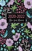 2020-2022 Three Year Planner: Birds and Floral Cover - 2020-2022 Monthly Planner - 3 Year Daily Appointment Book - Three Years Planner with Holiday, Agenda Schedule Organizer Jan