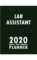 Lab Assistant 2020 Weekly and Monthly Planner