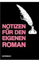 Notizen Für Den Eigenen Roman: Notizbuch - Buch schreiben - Ideen - Geschenk - liniert - ca. DIN A5