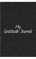 Gratitude Diary 100 Days - Black Faux Glitter