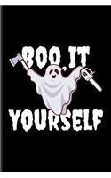 Boo It Yourself: Creepy Boo Undated Planner - Weekly & Monthly No Year Pocket Calendar - Medium 6x9 Softcover - For Do It Yourself & Pun Lover Fans