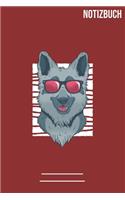 Notizbuch Cooler Schäferhund: A5 Notebook - 111 Seiten - Extra Kalender 2020 - Einzigartig - Dotgrid - Dotted - Punktraster - Geschenk - Geschenkidee