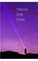 Dream Journal Notebook to Write Down Dreams, Thoughts and Goals: Blank Lined Pages - Stargazing Night Sky Theme