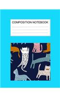 Composition notebook: Ruled (8.5 x 11 in), 110 Pages: Diary Book For Girl, Journal Notebook For Kids, Writing Journal Lined, Cute Pets (8.5 x 11 in), 110 Pages