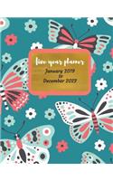 2019 - 2023 Buttercliff Five Year Planner: 2019-2023 Monthly Schedule Organizer - Agenda Planner for the Next Five Years/60 Months Calendar - 8.5 X 11 Inches