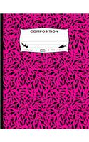 Composition: 100 pages Wide Ruled 7.44 x 9.69 in.: Sharks All Over Pink Marble Note Book Journal Diary Fun Unique Design for boys, girls, kids, students, teacher