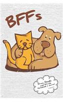 Draw, Doodle and Write Notebook Journal: Dog and Cat Best Friends Forever Bffs a Dog and Cat Themed Drawing & Writing Notebook for Kids and Teens to Be Creative, Record Daily Events