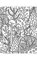Journal Notebook Forest Trees Pattern 2