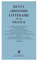Revue d'Histoire Litteraire de la France