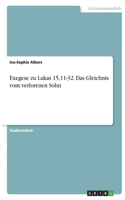 Exegese zu Lukas 15,11-32. Das Gleichnis vom verlorenen Sohn