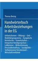 Handwörterbuch Arbeitsbeziehungen in Der Eg