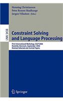 Constraint Solving and Language Processing