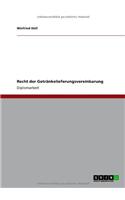 Recht der Getränkelieferungsvereinbarung