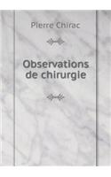 Observations de Chirurgie