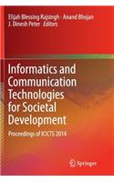 Informatics and Communication Technologies for Societal Development