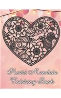 Heart Mandala Coloring Book