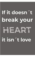If It Doesn't Break Your Heart, It Isn't Love