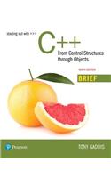 Starting Out with C++: From Control Structures Through Objects, Brief Version Plus Mylab Programming with Pearson Etext -- Access Card Package