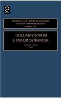 Documents from F. Taylor Ostrander: (23, Part B Research in the History of Economic Thought and Methodology)